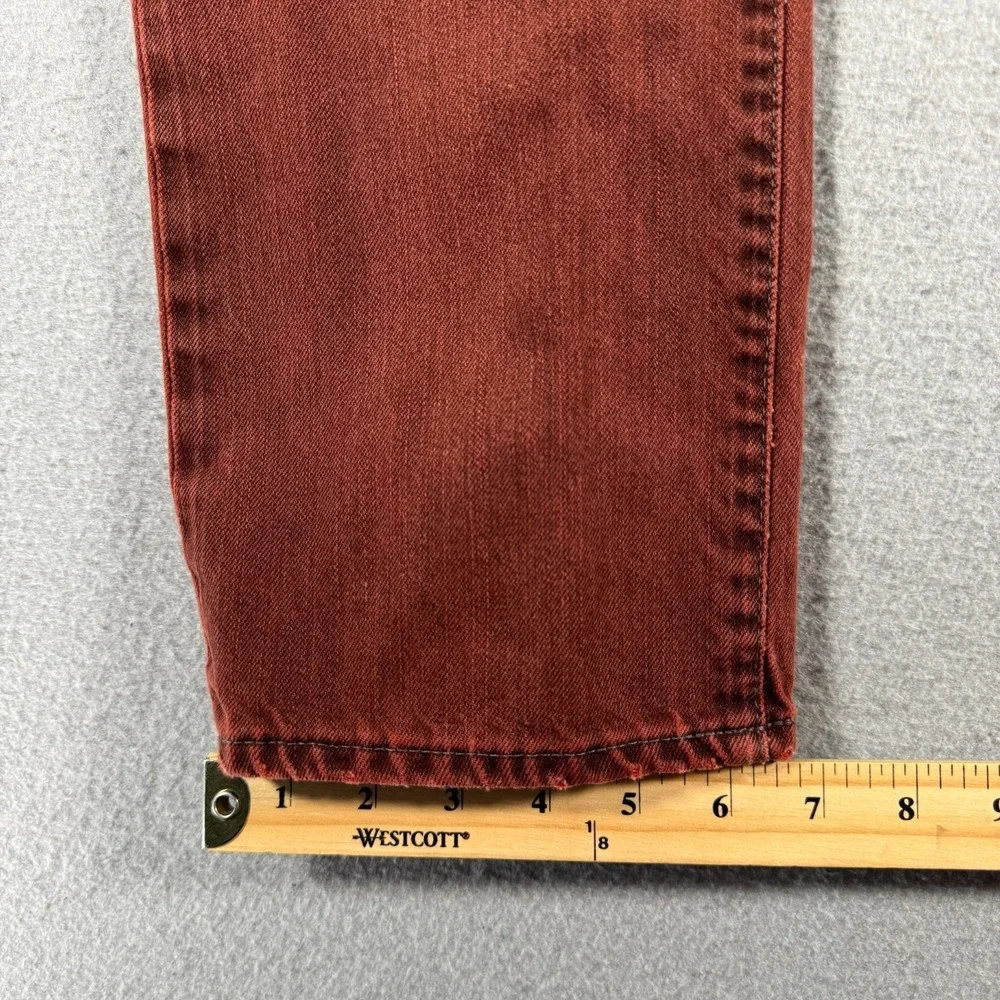 Adriano Goldschmied The‎ Teddy Boy Jeans Womens 28 Red Dark Wash Straight Denim